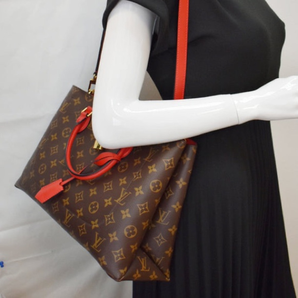 Louis Vuitton monogram flower tote cloth handbag - Picture 9 of 16